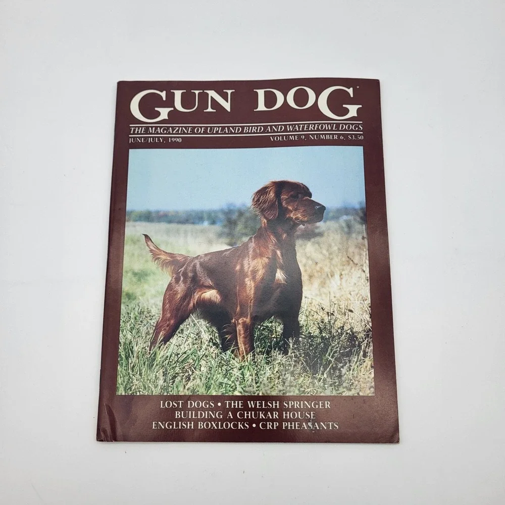 Lot of 3 Vtg Gun Dog Magazines Upland Bird And Waterfowl Dogs 1987, 1989, 1990
